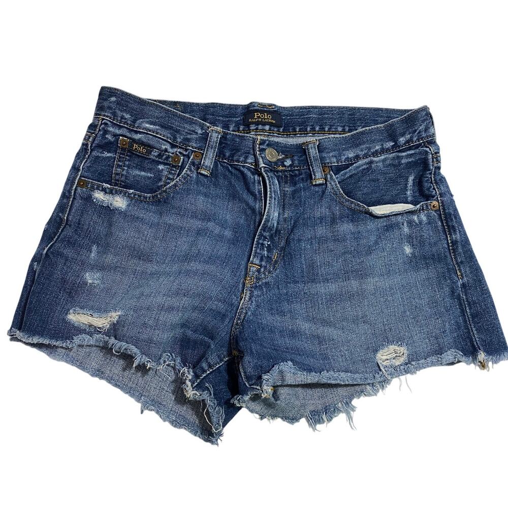 Polo Ralph Lauren Women's blue jean shorts 30 inch waist